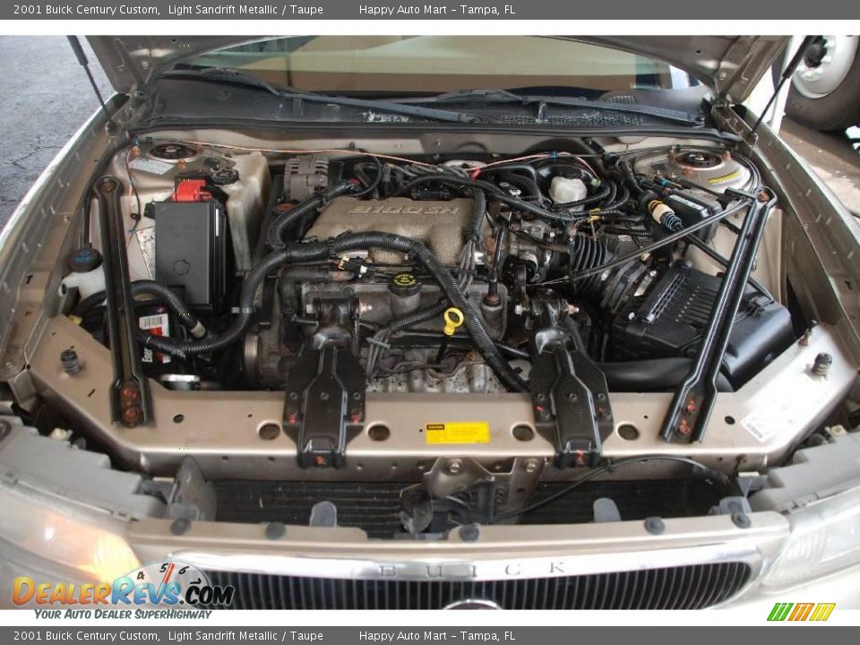 2001 Buick Century Custom Light Sandrift Metallic / Taupe Photo #18