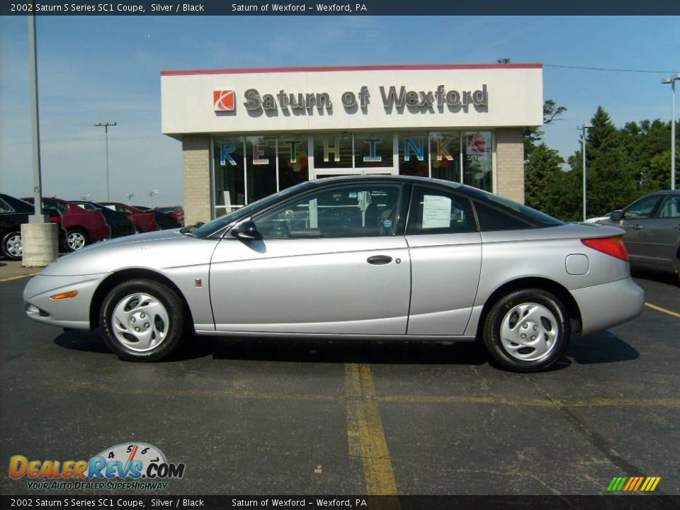 2002 Saturn S Series SC1 Coupe Silver / Black Photo #1