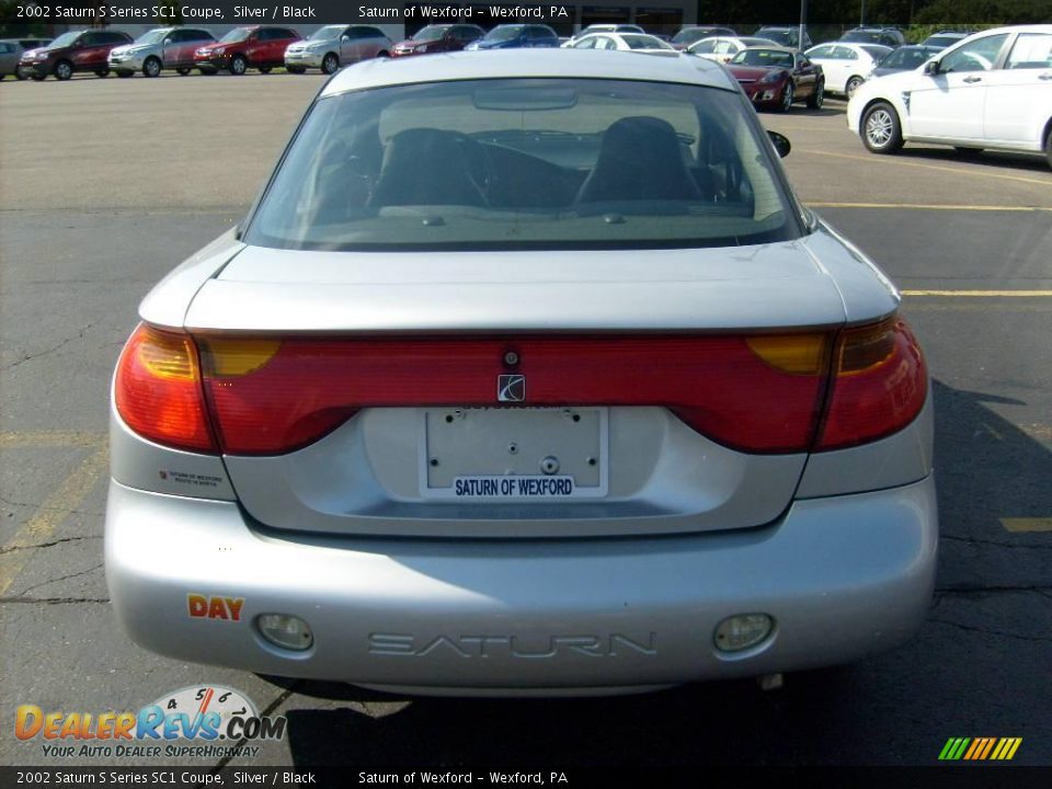 2002 Saturn S Series SC1 Coupe Silver / Black Photo #3