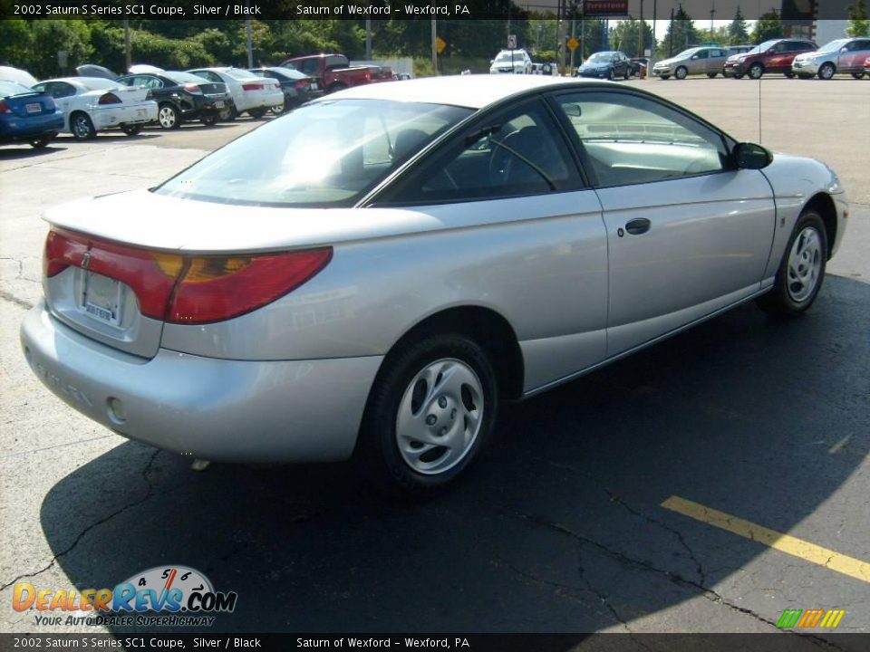 2002 Saturn S Series SC1 Coupe Silver / Black Photo #4