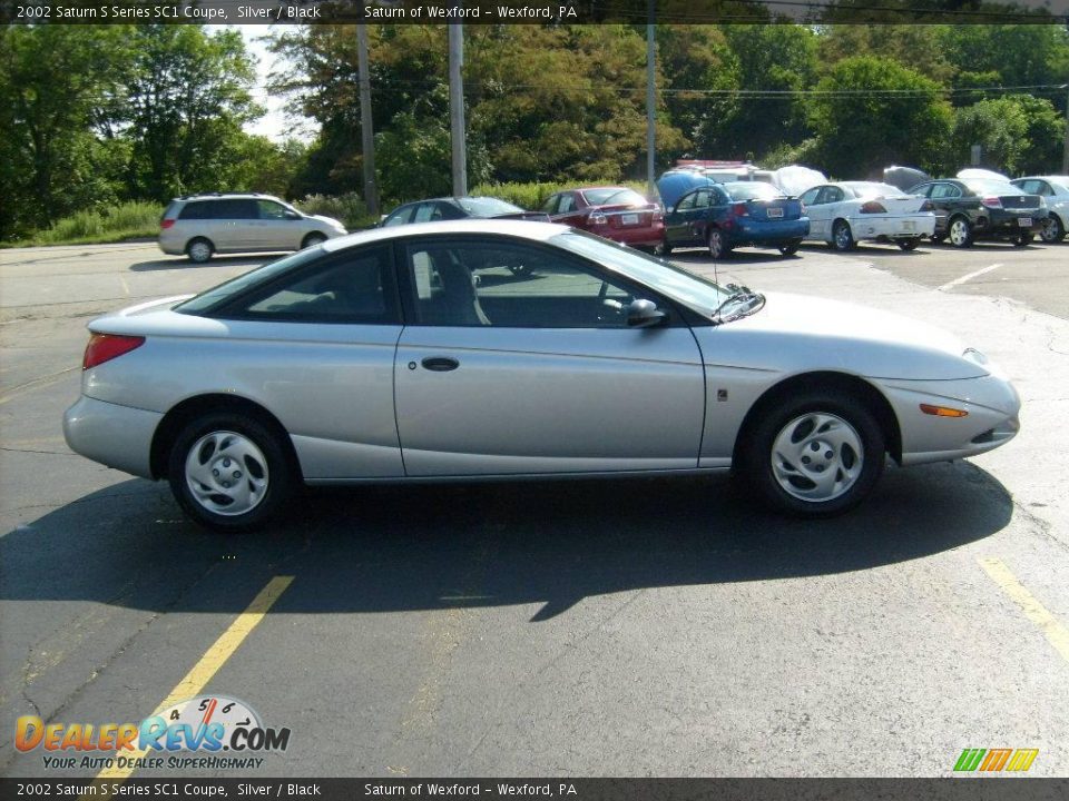 2002 Saturn S Series SC1 Coupe Silver / Black Photo #5