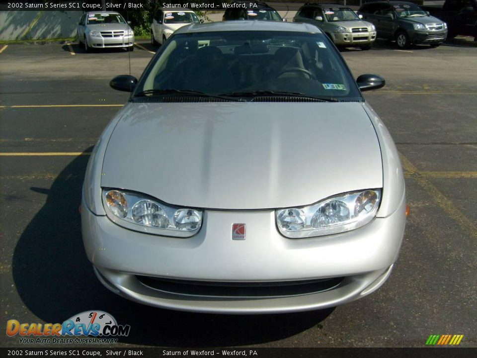 2002 Saturn S Series SC1 Coupe Silver / Black Photo #7