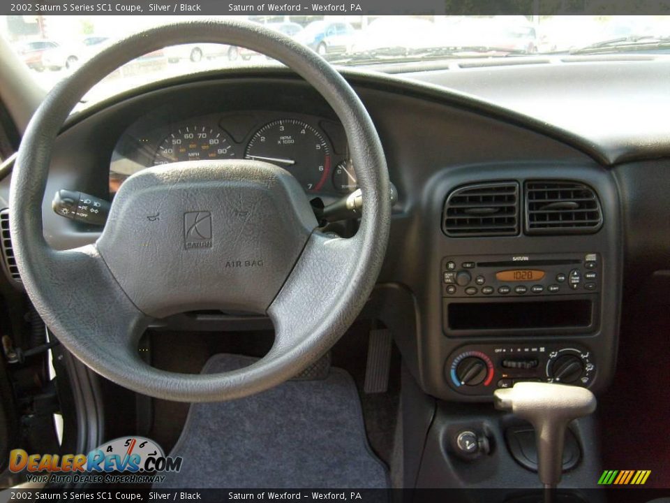 2002 Saturn S Series SC1 Coupe Silver / Black Photo #14