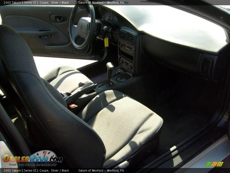 2002 Saturn S Series SC1 Coupe Silver / Black Photo #16