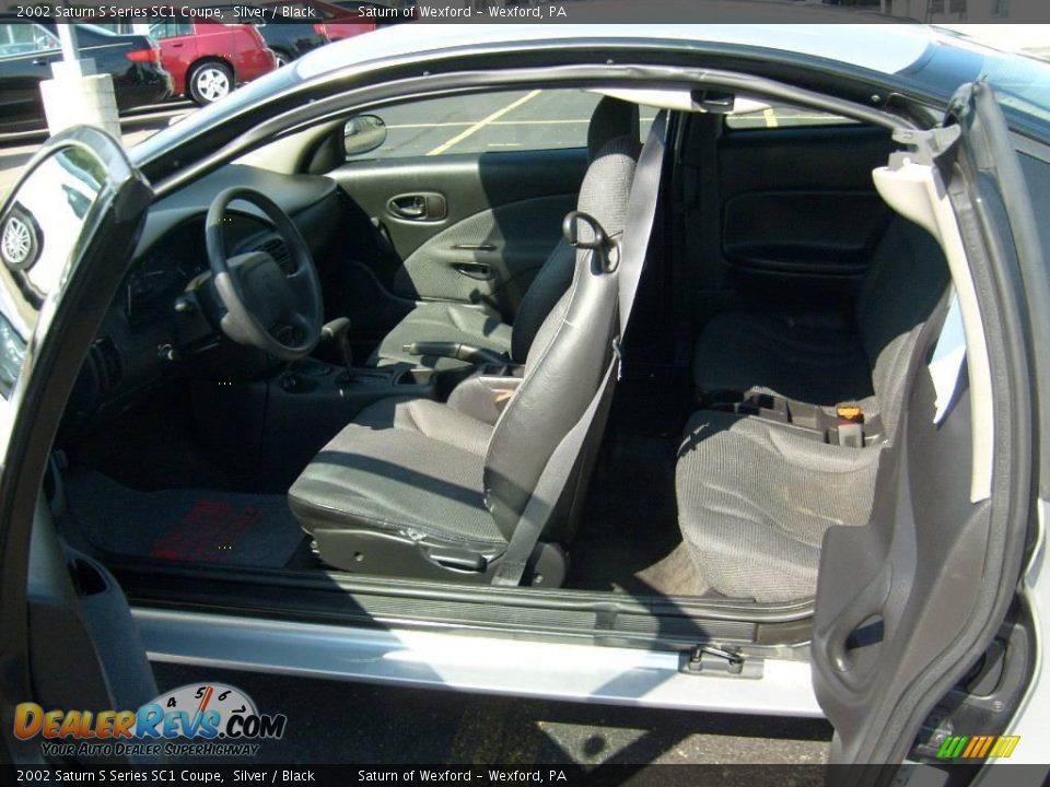 2002 Saturn S Series SC1 Coupe Silver / Black Photo #18