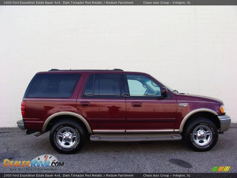 2000 Ford Expedition Eddie Bauer 4x4 Dark Toreador Red Metallic / Medium Parchment Photo #3