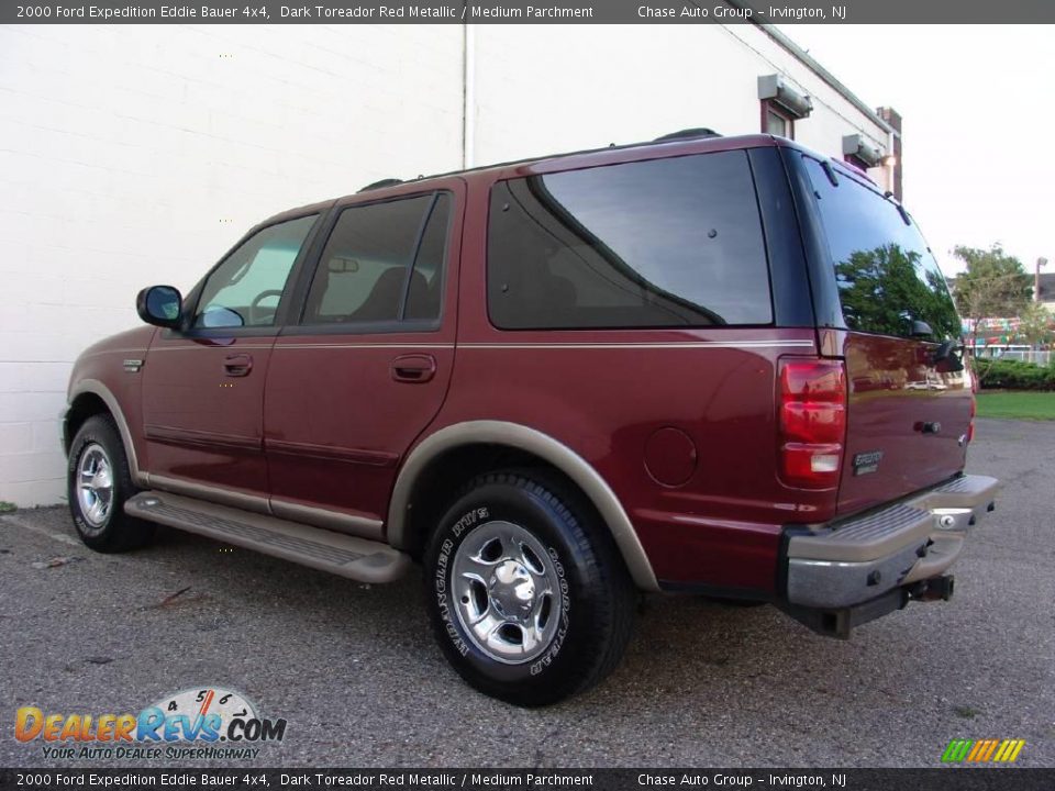 2000 Ford Expedition Eddie Bauer 4x4 Dark Toreador Red Metallic / Medium Parchment Photo #8