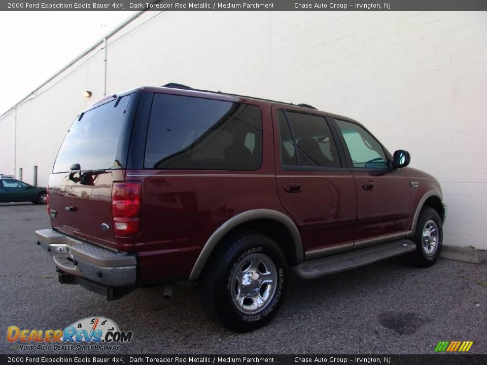 2000 Ford Expedition Eddie Bauer 4x4 Dark Toreador Red Metallic / Medium Parchment Photo #9