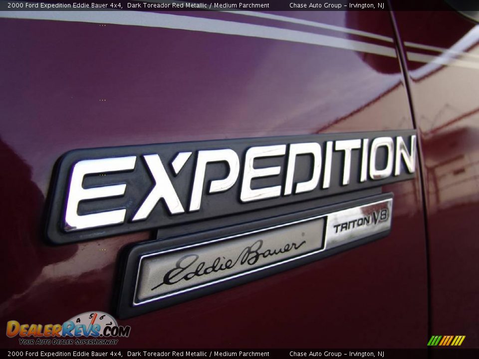 2000 Ford Expedition Eddie Bauer 4x4 Dark Toreador Red Metallic / Medium Parchment Photo #11