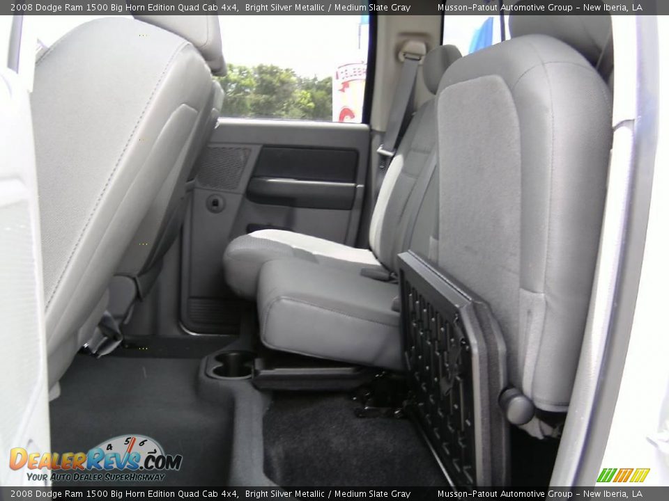 2008 Dodge Ram 1500 Big Horn Edition Quad Cab 4x4 Bright Silver Metallic / Medium Slate Gray Photo #7