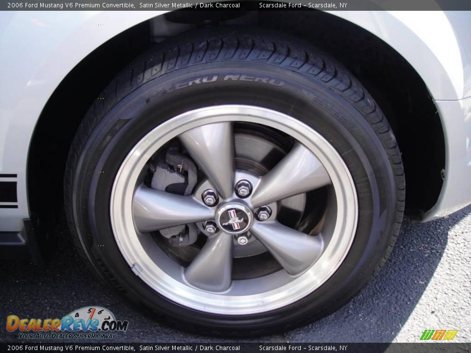 2006 Ford Mustang V6 Premium Convertible Satin Silver Metallic / Dark Charcoal Photo #8
