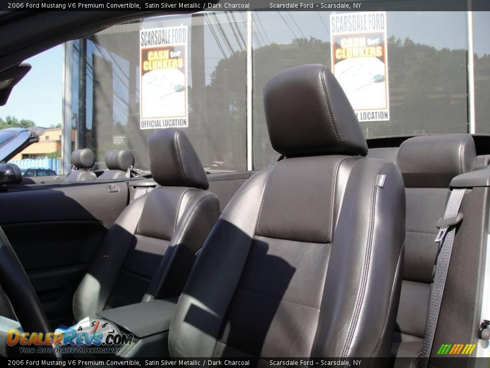 2006 Ford Mustang V6 Premium Convertible Satin Silver Metallic / Dark Charcoal Photo #10