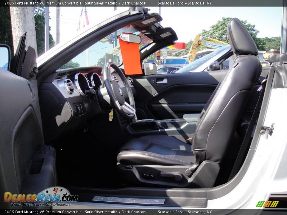 2006 Ford Mustang V6 Premium Convertible Satin Silver Metallic / Dark Charcoal Photo #11