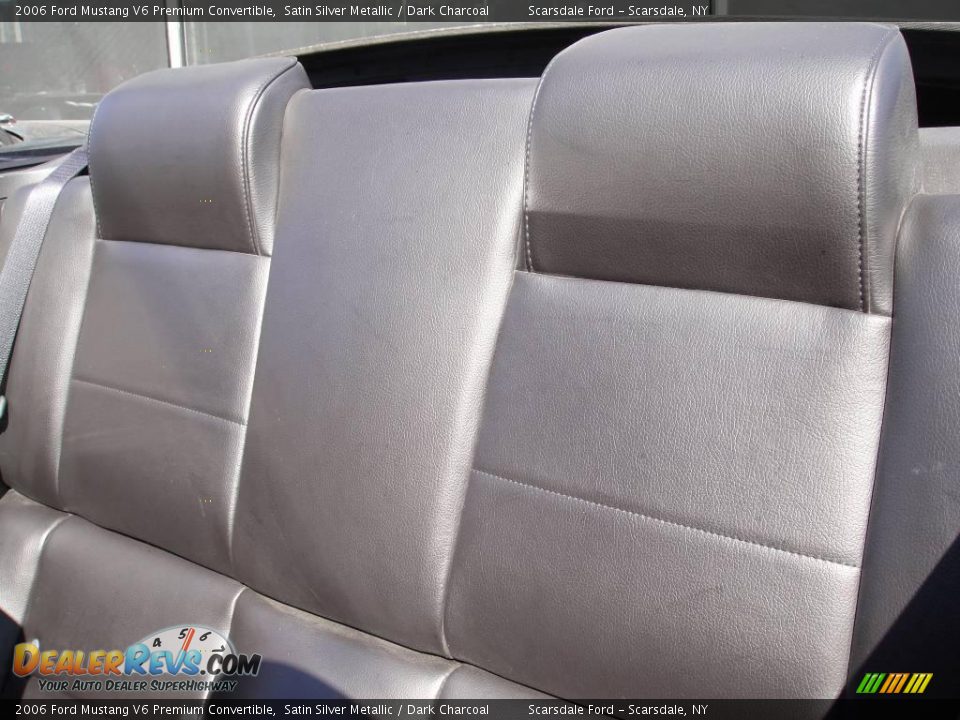 2006 Ford Mustang V6 Premium Convertible Satin Silver Metallic / Dark Charcoal Photo #14