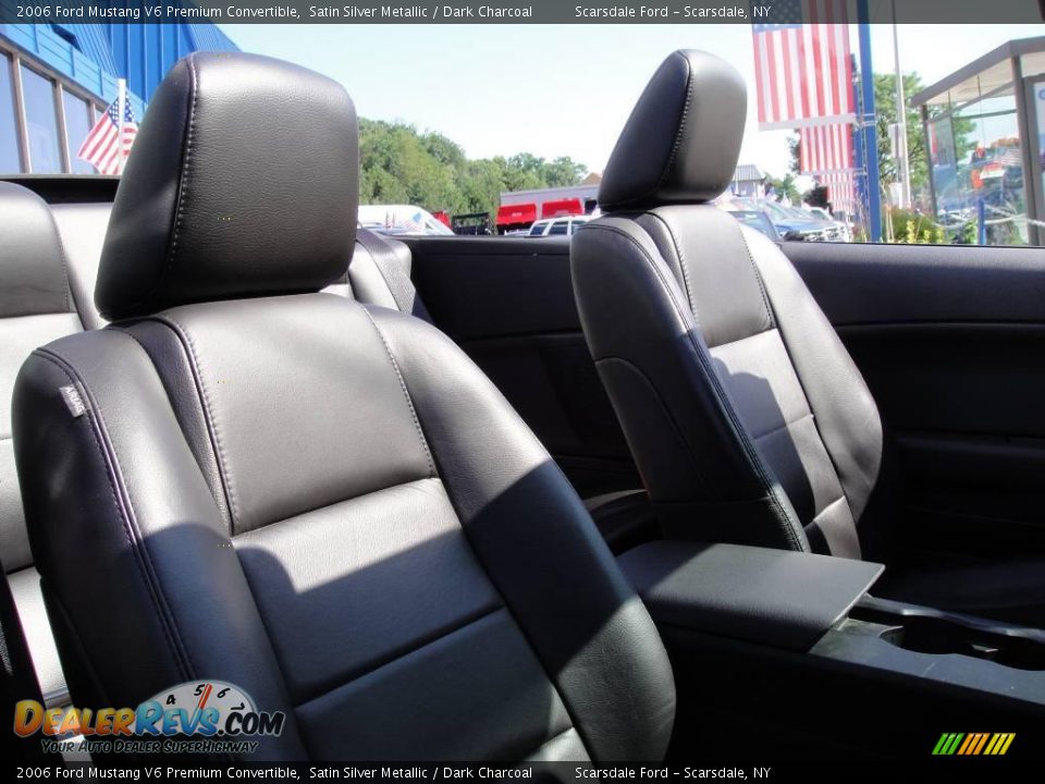 2006 Ford Mustang V6 Premium Convertible Satin Silver Metallic / Dark Charcoal Photo #17
