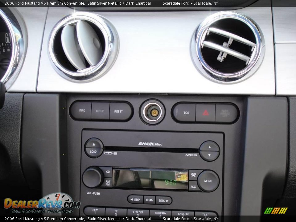 2006 Ford Mustang V6 Premium Convertible Satin Silver Metallic / Dark Charcoal Photo #22