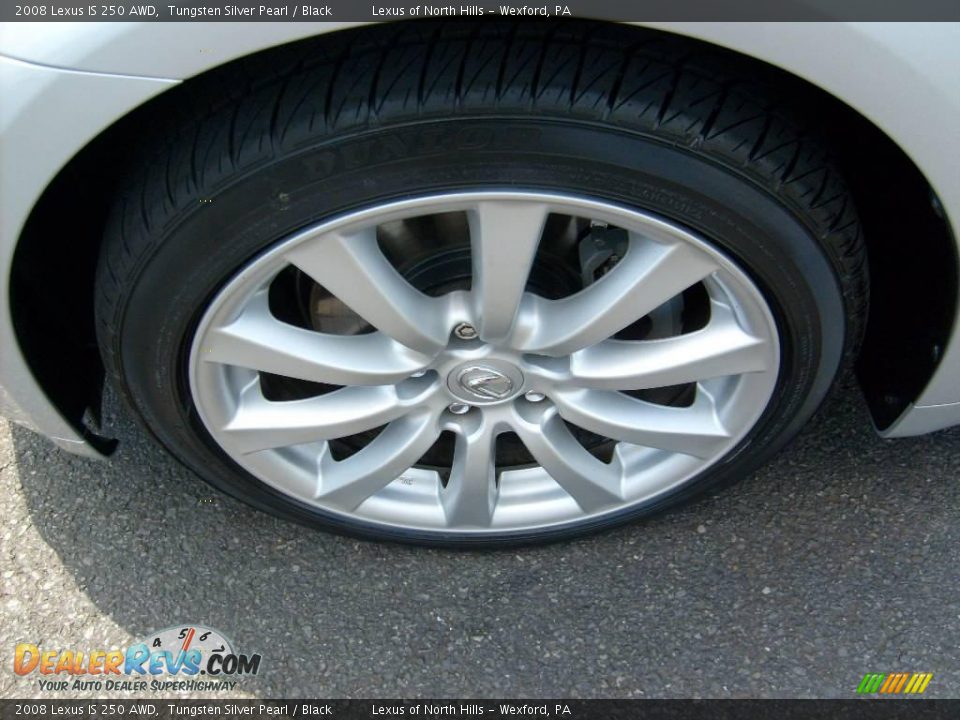2008 Lexus IS 250 AWD Tungsten Silver Pearl / Black Photo #8