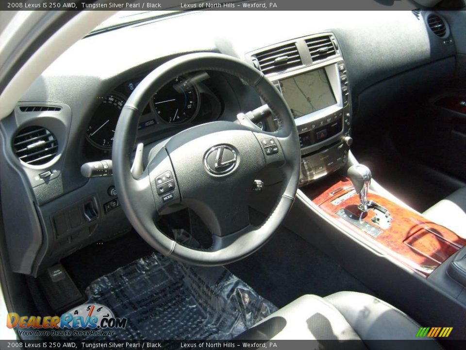 2008 Lexus IS 250 AWD Tungsten Silver Pearl / Black Photo #10