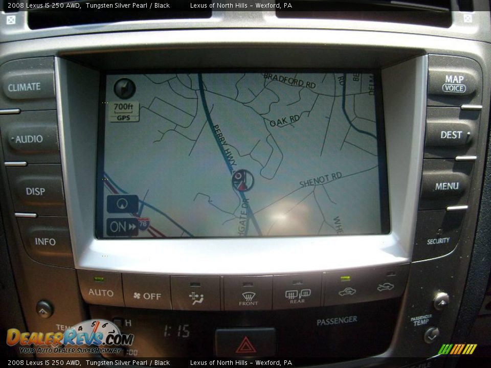 2008 Lexus IS 250 AWD Tungsten Silver Pearl / Black Photo #17