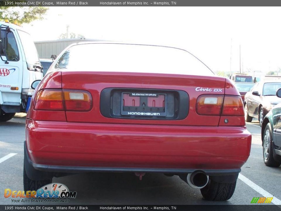 1995 Honda Civic DX Coupe Milano Red / Black Photo #1