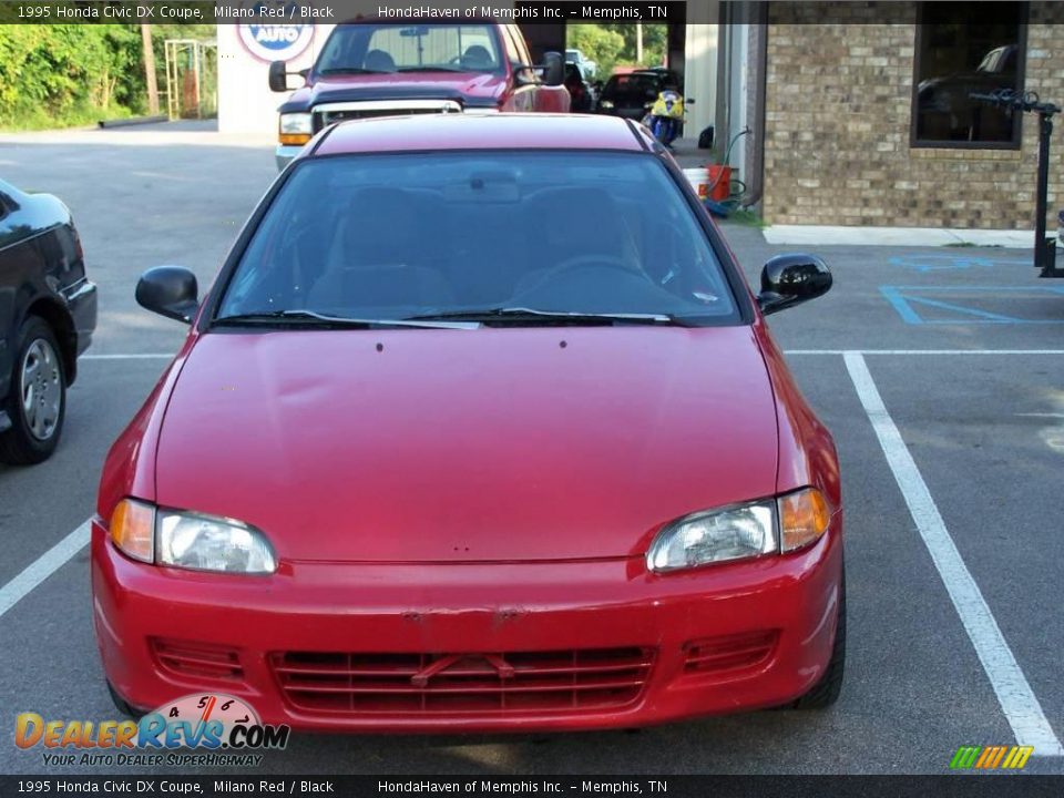 1995 Honda Civic DX Coupe Milano Red / Black Photo #3