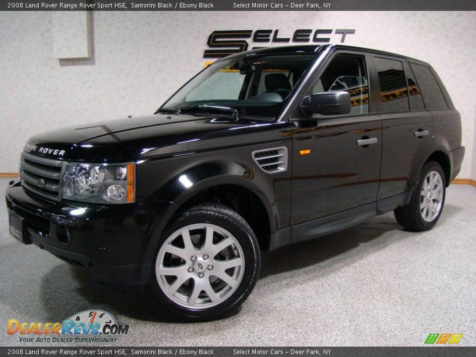 2008 Land Rover Range Rover Sport HSE Santorini Black / Ebony Black Photo #1