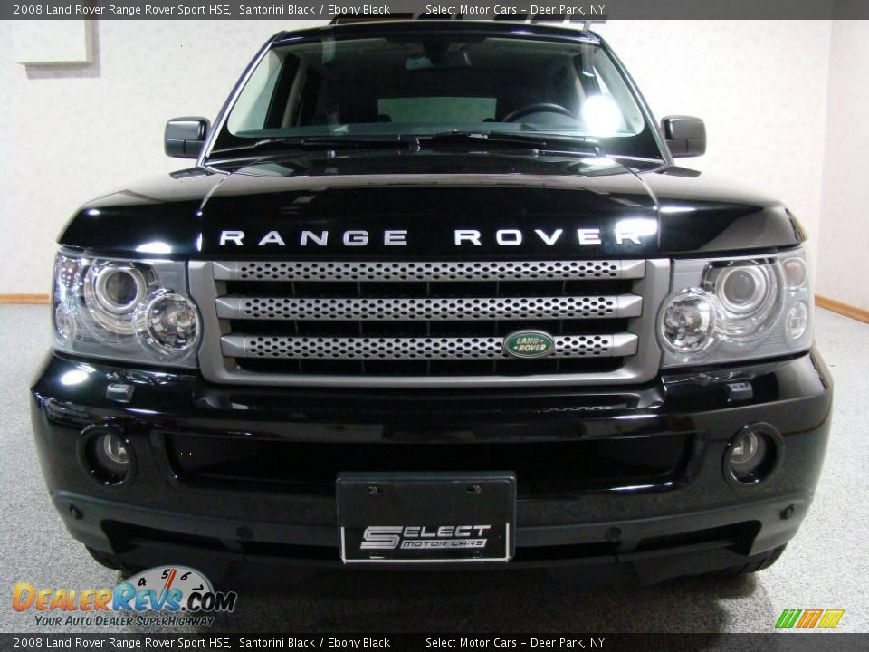 2008 Land Rover Range Rover Sport HSE Santorini Black / Ebony Black Photo #2