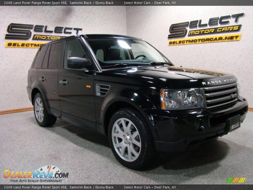2008 Land Rover Range Rover Sport HSE Santorini Black / Ebony Black Photo #3