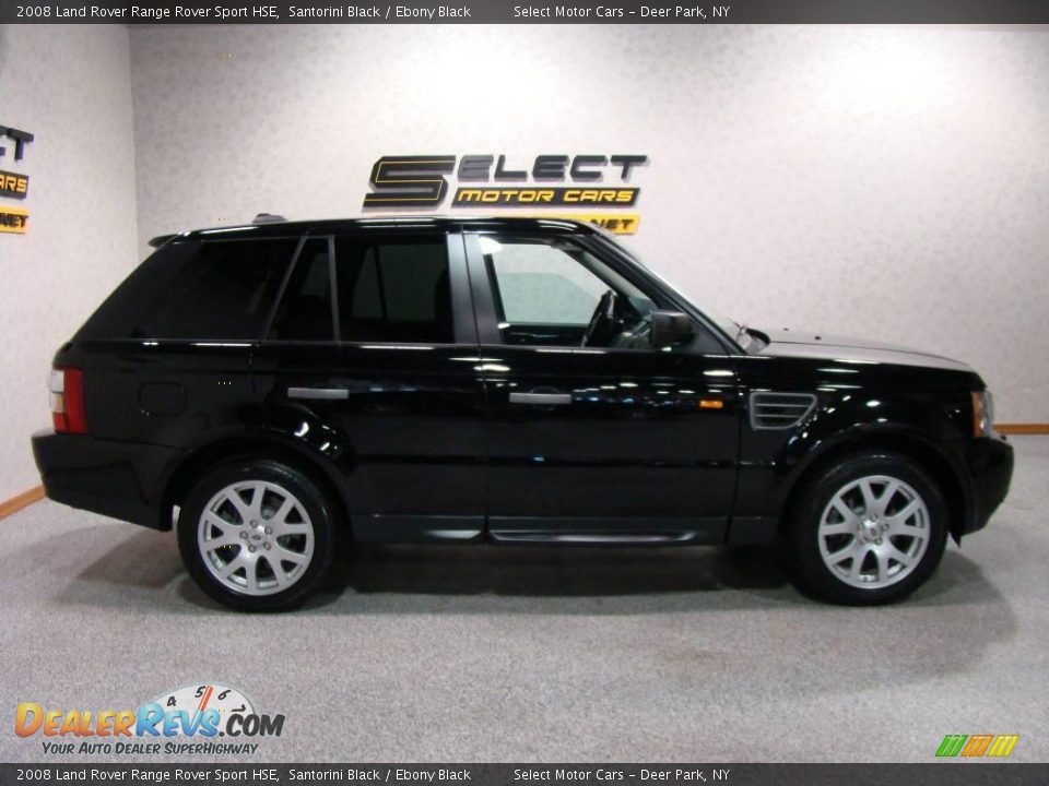 2008 Land Rover Range Rover Sport HSE Santorini Black / Ebony Black Photo #4