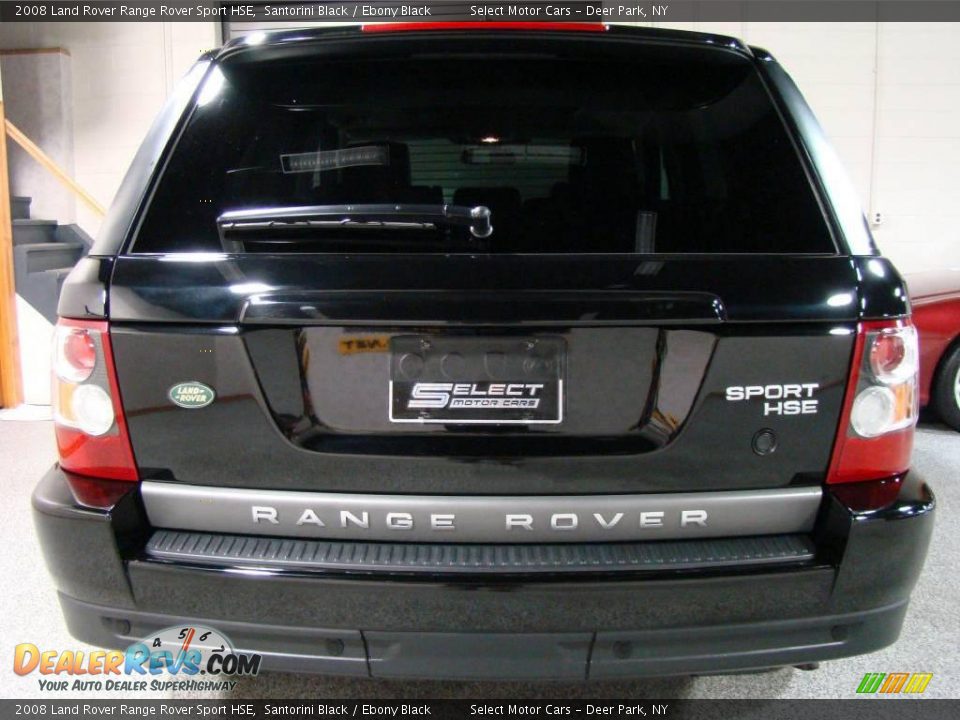 2008 Land Rover Range Rover Sport HSE Santorini Black / Ebony Black Photo #5