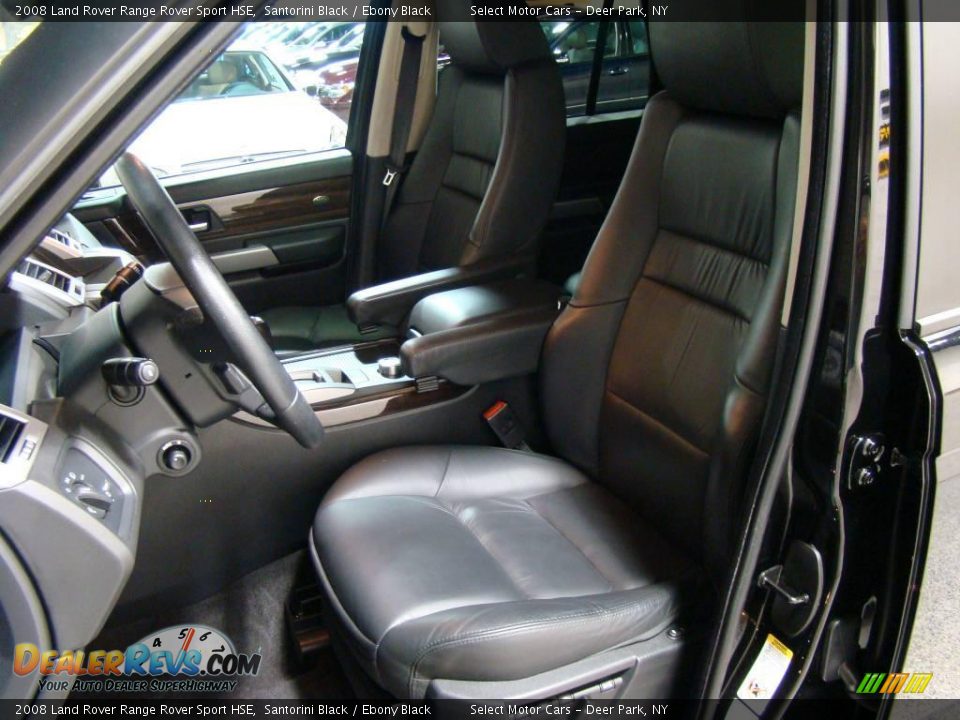 2008 Land Rover Range Rover Sport HSE Santorini Black / Ebony Black Photo #8