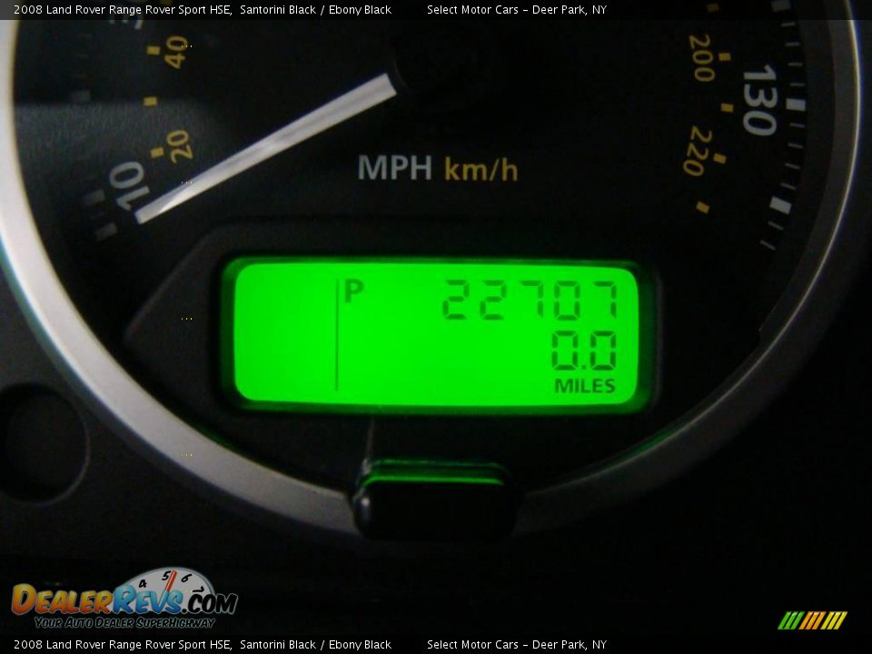 2008 Land Rover Range Rover Sport HSE Santorini Black / Ebony Black Photo #15