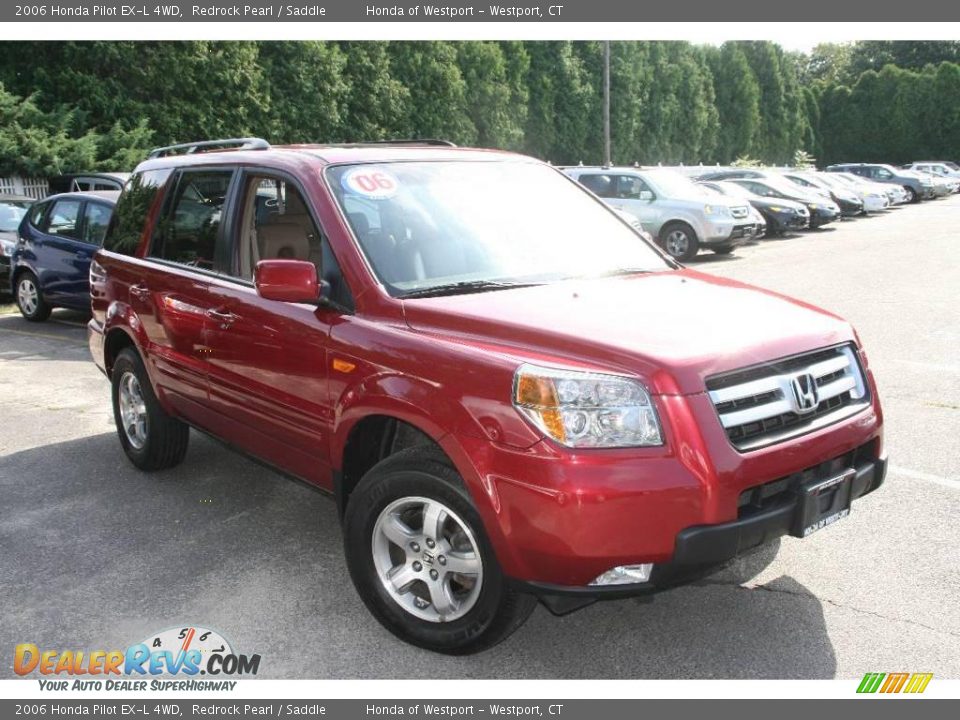 2006 Honda Pilot EX-L 4WD Redrock Pearl / Saddle Photo #3