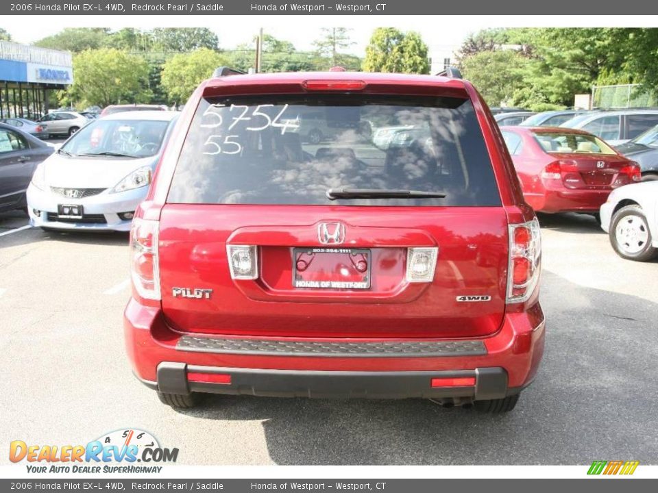 2006 Honda Pilot EX-L 4WD Redrock Pearl / Saddle Photo #6