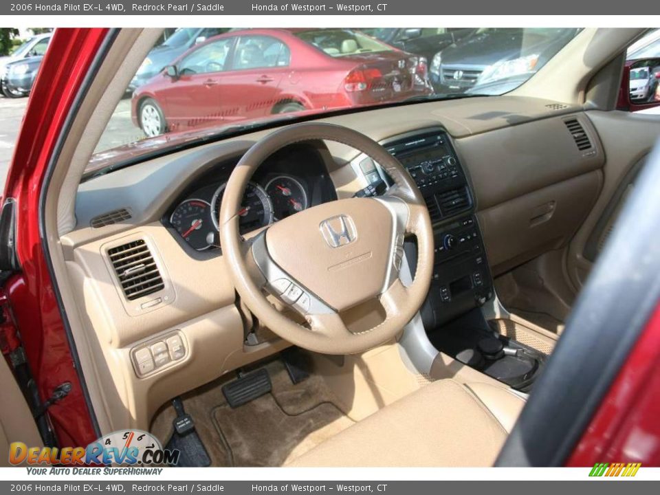 2006 Honda Pilot EX-L 4WD Redrock Pearl / Saddle Photo #11