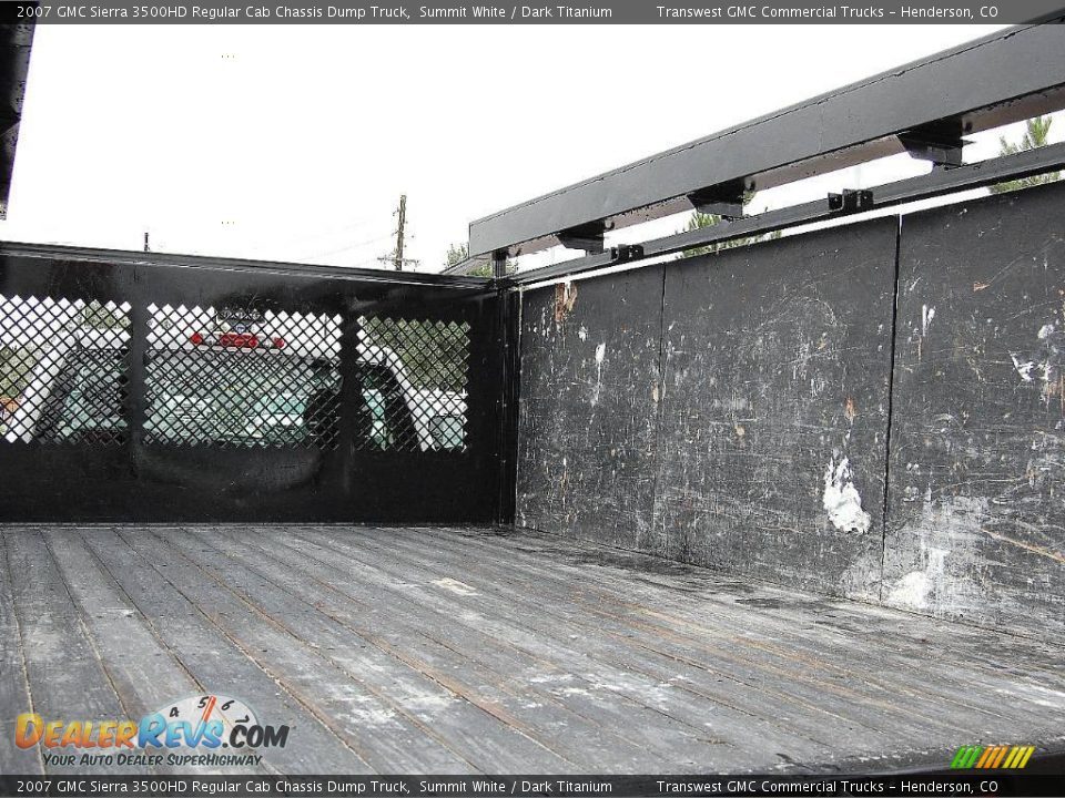 2007 GMC Sierra 3500HD Regular Cab Chassis Dump Truck Summit White / Dark Titanium Photo #12