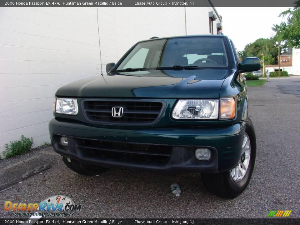 2000 Honda Passport EX 4x4 Huntsman Green Metallic / Beige Photo #1