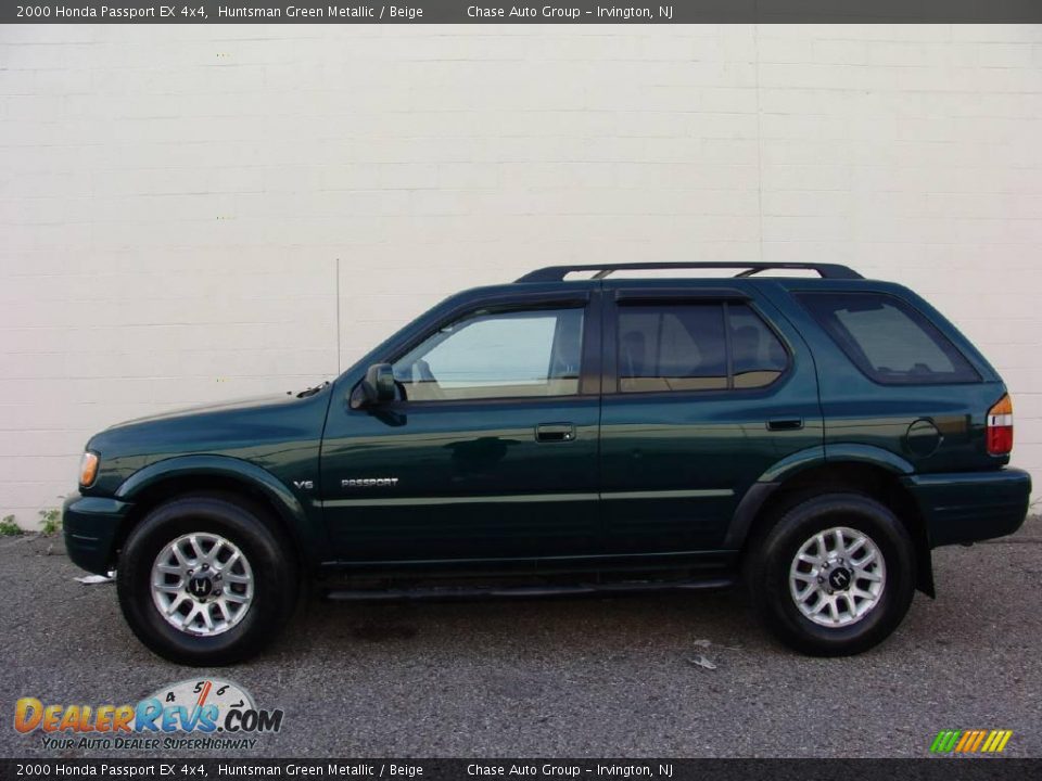 2000 Honda Passport EX 4x4 Huntsman Green Metallic / Beige Photo #2