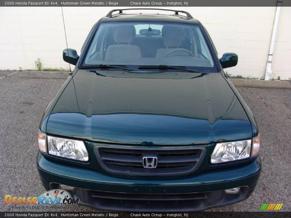 2000 Honda Passport EX 4x4 Huntsman Green Metallic / Beige Photo #4