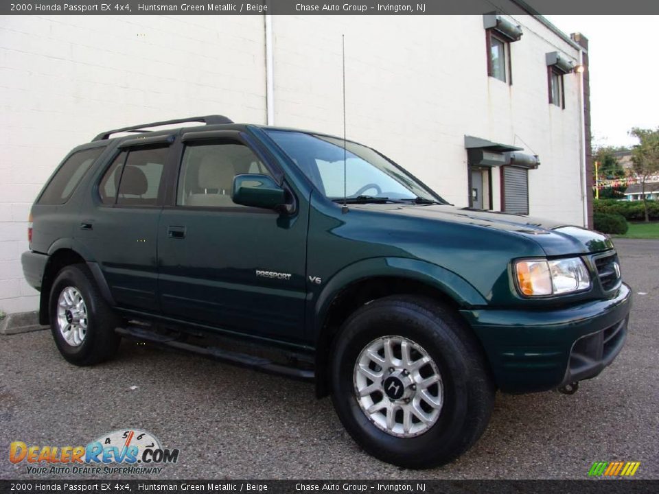 2000 Honda Passport EX 4x4 Huntsman Green Metallic / Beige Photo #5