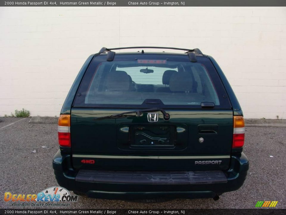 2000 Honda Passport EX 4x4 Huntsman Green Metallic / Beige Photo #7