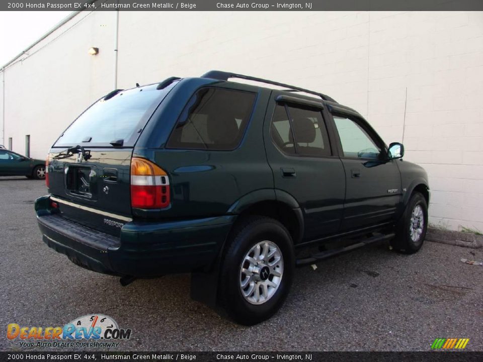 2000 Honda Passport EX 4x4 Huntsman Green Metallic / Beige Photo #9
