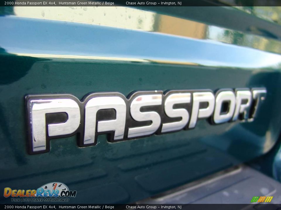 2000 Honda Passport EX 4x4 Huntsman Green Metallic / Beige Photo #10
