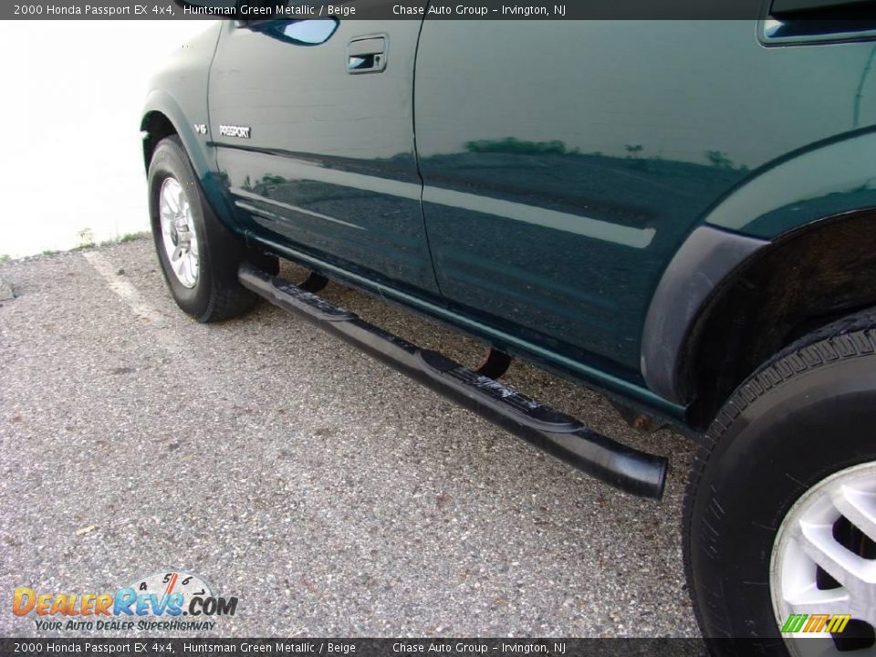 2000 Honda Passport EX 4x4 Huntsman Green Metallic / Beige Photo #13