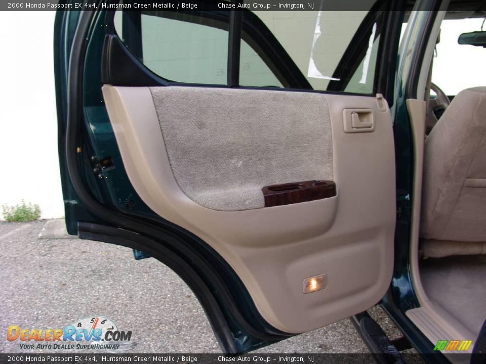 2000 Honda Passport EX 4x4 Huntsman Green Metallic / Beige Photo #15
