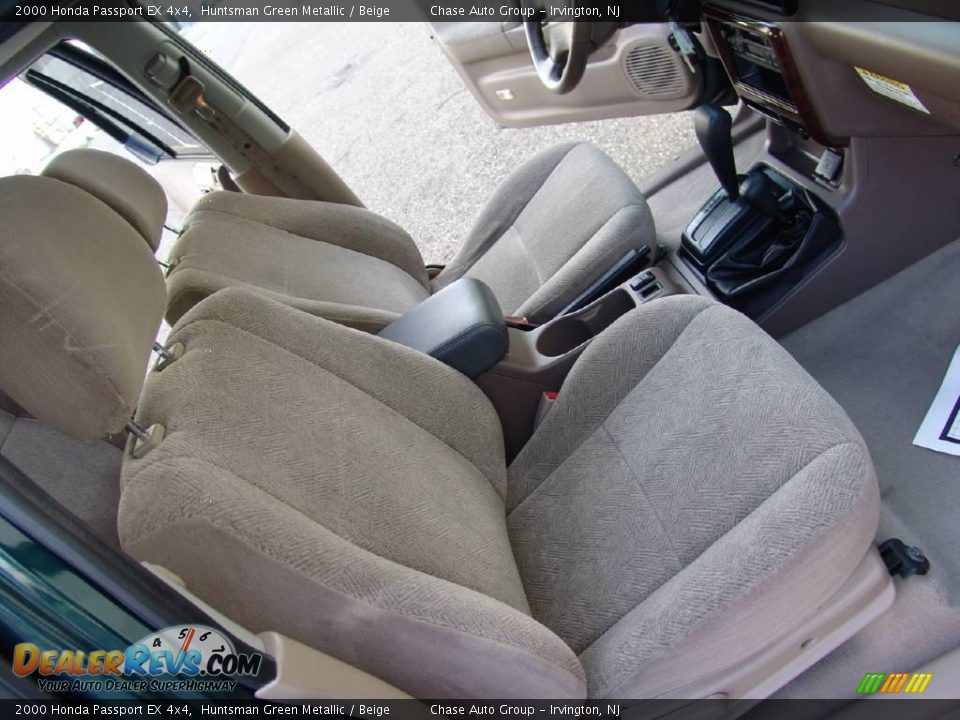 2000 Honda Passport EX 4x4 Huntsman Green Metallic / Beige Photo #19