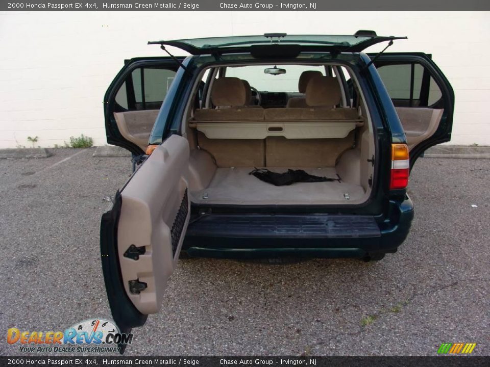 2000 Honda Passport EX 4x4 Huntsman Green Metallic / Beige Photo #24