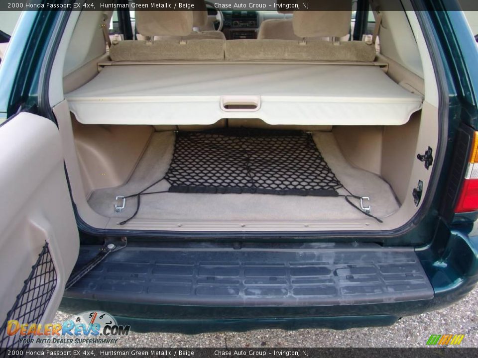 2000 Honda Passport EX 4x4 Huntsman Green Metallic / Beige Photo #25