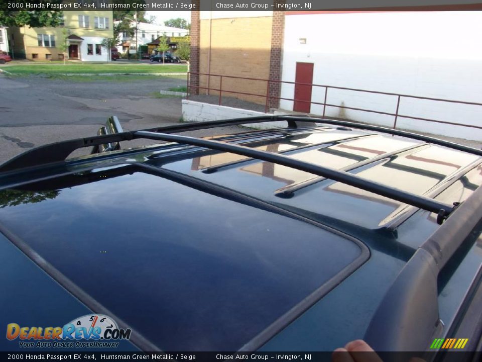 2000 Honda Passport EX 4x4 Huntsman Green Metallic / Beige Photo #26