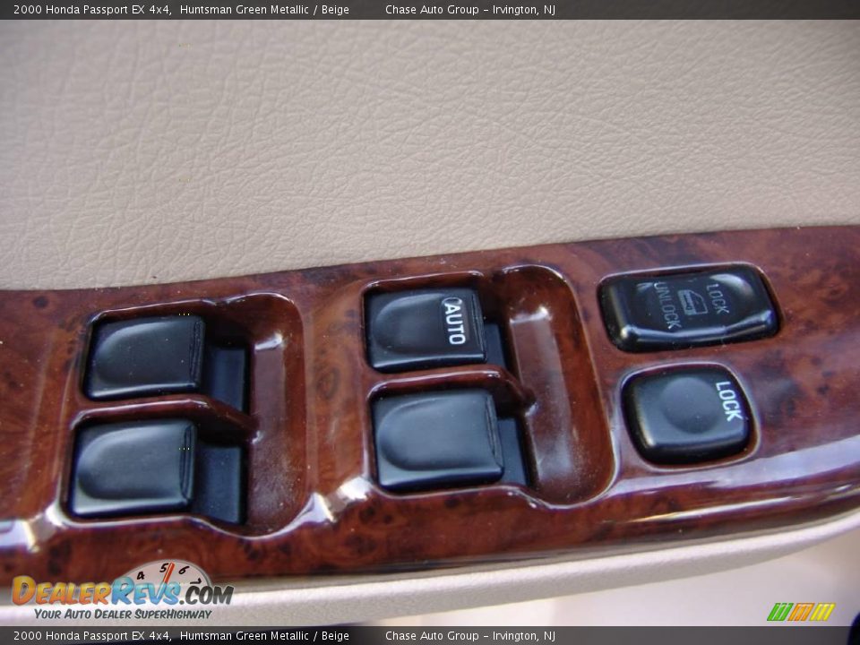 2000 Honda Passport EX 4x4 Huntsman Green Metallic / Beige Photo #28